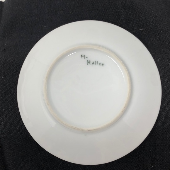 M Halley Purple Floral China Teacup & Saucer - Picture 5 of 6